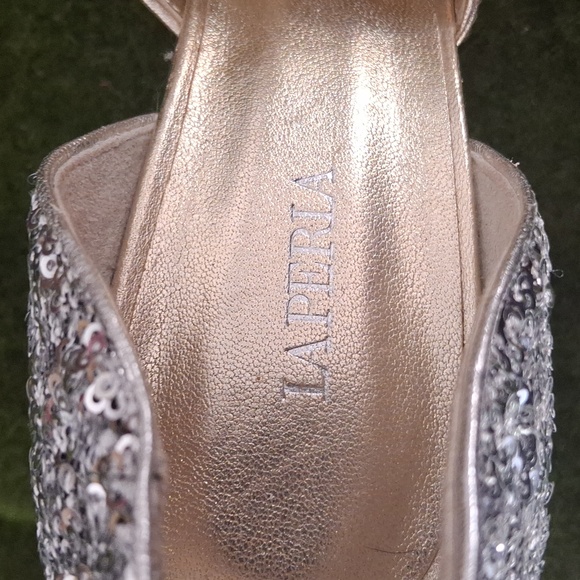 Vintage La Perla evening high heel shoes - Picture 3 of 4